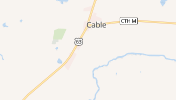 Cable, Wisconsin map