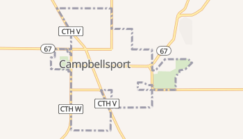 Campbellsport, Wisconsin map