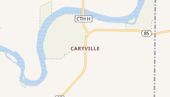 Caryville, Wisconsin map