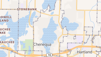Chenequa, Wisconsin map