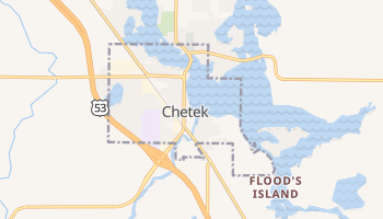 Chetek, Wisconsin map
