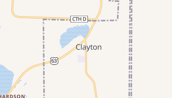Clayton, Wisconsin map