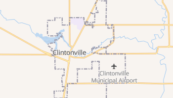 Clintonville, Wisconsin map