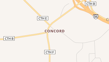 Concord, Wisconsin map