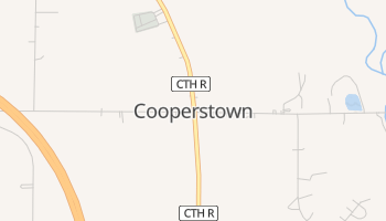Cooperstown, Wisconsin map