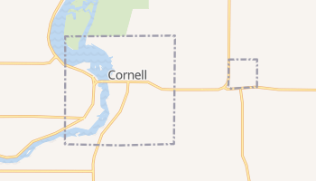 Cornell, Wisconsin map