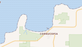 Cornucopia, Wisconsin map