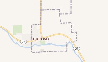 Couderay, Wisconsin map