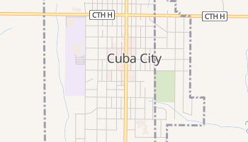 Cuba City, Wisconsin map