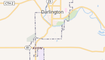 Darlington, Wisconsin map