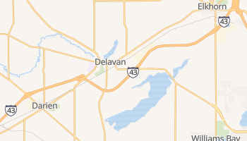 Delavan, Wisconsin map