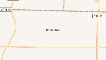 Dundas, Wisconsin map