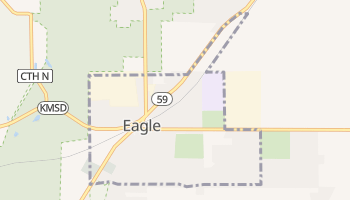 Eagle, Wisconsin map