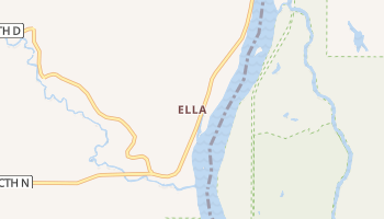 Ella, Wisconsin map
