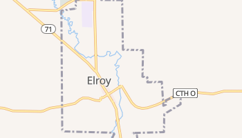 Elroy, Wisconsin map