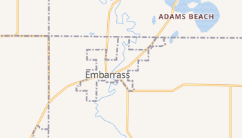 Embarrass, Wisconsin map