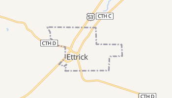 Ettrick, Wisconsin map