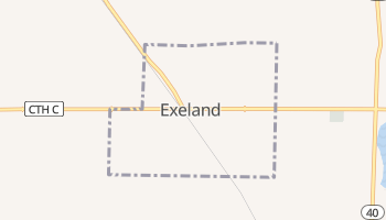 Exeland, Wisconsin map