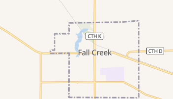 Fall Creek, Wisconsin map