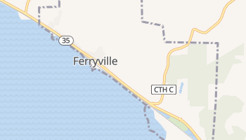 Ferryville, Wisconsin map