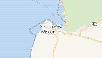 Fish Creek, Wisconsin map