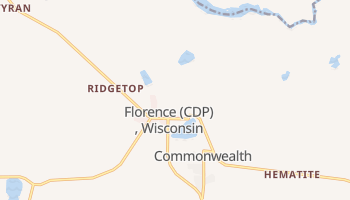 Florence, Wisconsin map
