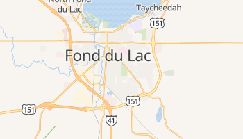 Fond du Lac, Wisconsin map