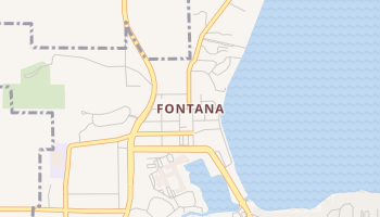 Fontana, Wisconsin map