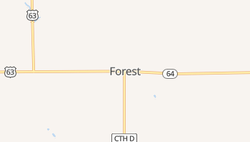 Forest, Wisconsin map