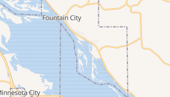 Fountain City, Wisconsin map