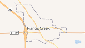 Francis Creek, Wisconsin map
