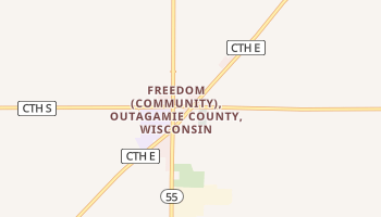 Freedom, Wisconsin map
