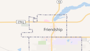 Friendship, Wisconsin map