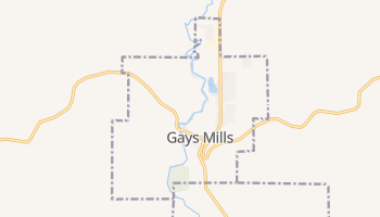 Gays Mills, Wisconsin map