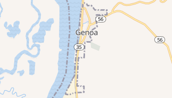 Genoa, Wisconsin map