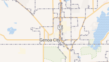 Genoa City, Wisconsin map