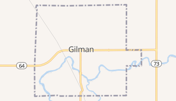 Gilman, Wisconsin map