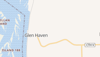 Glen Haven, Wisconsin map