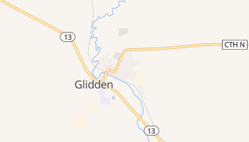 Glidden, Wisconsin map