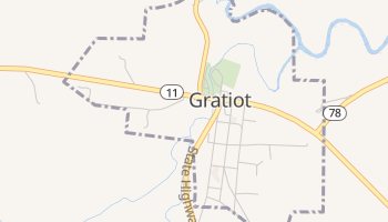 Gratiot, Wisconsin map