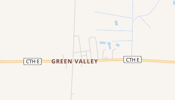 Green Valley, Wisconsin map