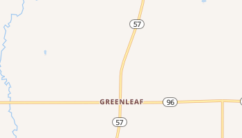 Greenleaf, Wisconsin map