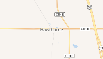 Hawthorne, Wisconsin map