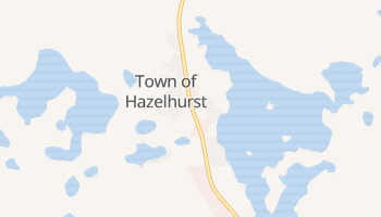 Hazelhurst, Wisconsin map