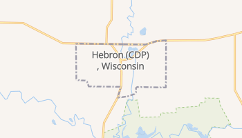 Hebron, Wisconsin map