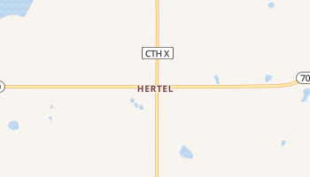 Hertel, Wisconsin map