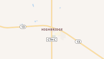 High Bridge, Wisconsin map