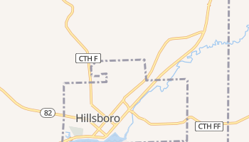 Hillsboro, Wisconsin map