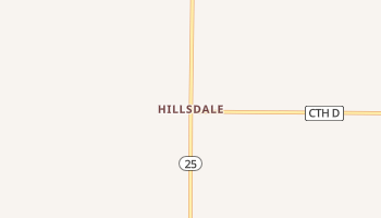 Hillsdale, Wisconsin map
