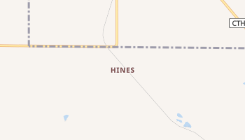 Hines, Wisconsin map
